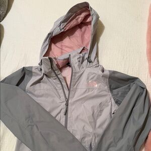 The North Face Light Gray and Soft Pink Jacket